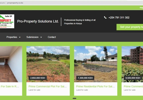 Property agent listing web design