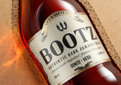 Bootz Rum Packaging Design
