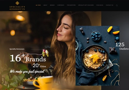 SPECIALITY Website Development