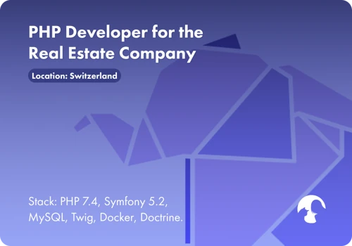 PHP Developer for the Real Estate Company
