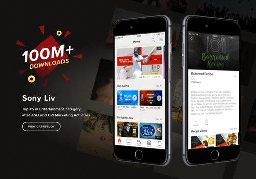 ASO, CPI and App Marketing for SonyLIV