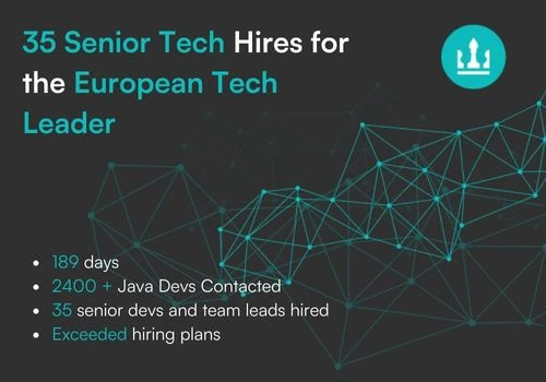35 Senior Tech Hires for the European Tech Leader