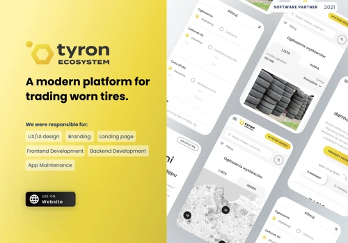 Tyron - a modern platform for trading worn tires