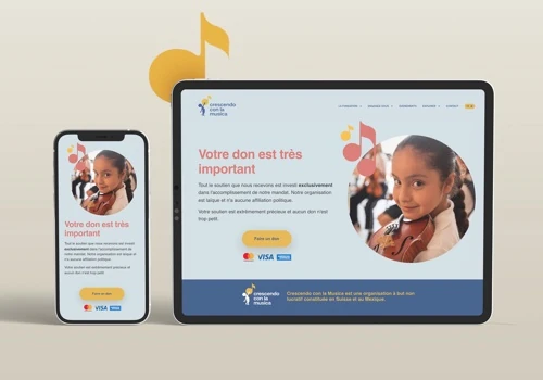 Crescendo con la musica website