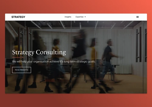 Strategy Consulting Website