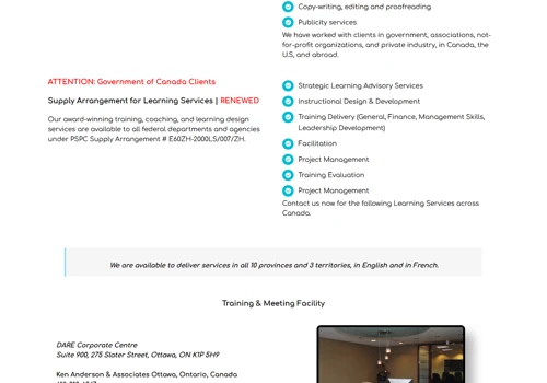 Full Website Redesign for Ken Anderson & Associate