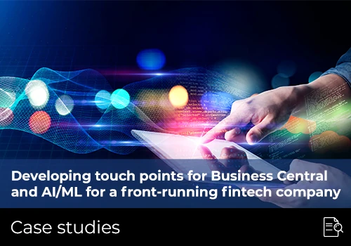 Developing touch points for BС & AI/ML