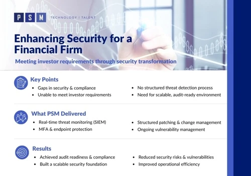 Enhancing Security for a Financial Firm