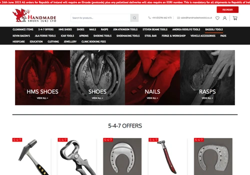 Handmadeshoes UK's 1 Horseshoe Making Company