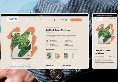 MOYU: Shopify e-commerce design & development