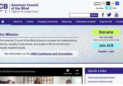 American Council of the Blind