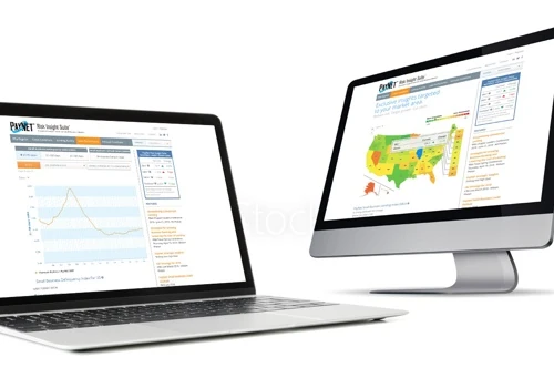 Data visualization website for a Business Credit Bureau company