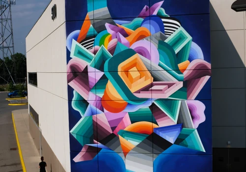 Top Golf flagship mural - Nashville, TN