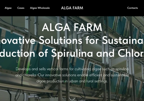 Website about Algae products