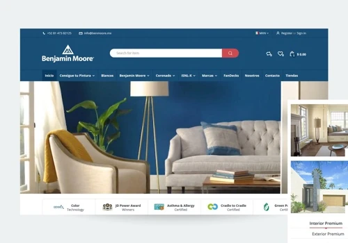 Shopify Store for Benjamin Moore Mexico