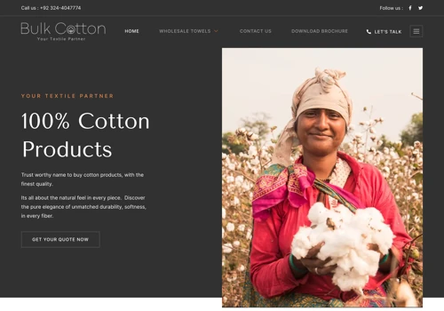 Bulk Cotton Brand & Manufacturer SEO