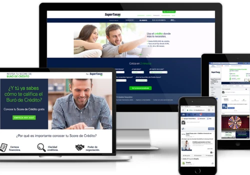 Website creation for Fintech supertasas.com