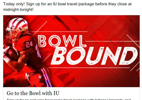 Facebook Ads for Indiana University Alumni Association