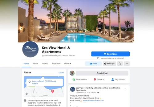Sea View Hotel & Apartments (Facebook & Instagram)