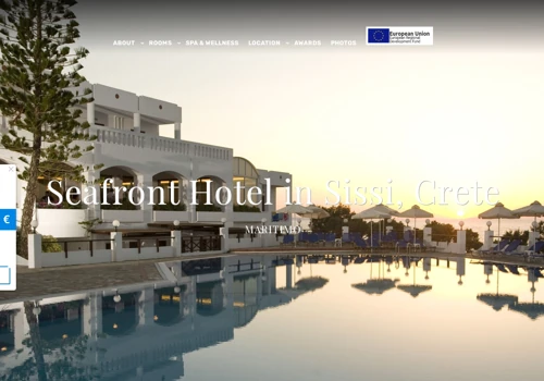 Website for Maritimo Beach Hotel