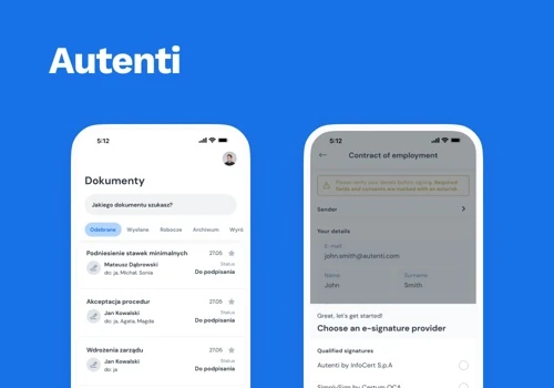Autenti – Web & mobile platform for e-signatures
