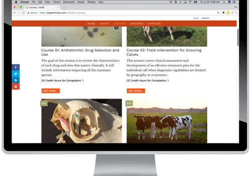Learning Management System for Veterinarian CE