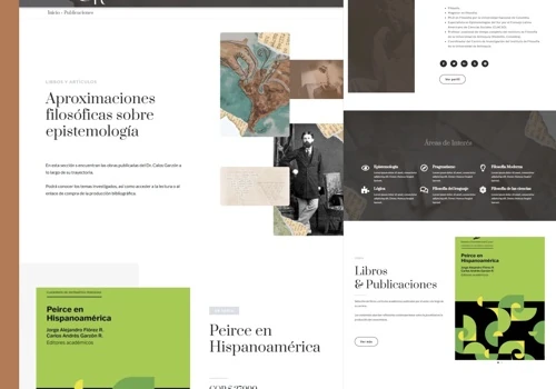 Informative website for a philosopher