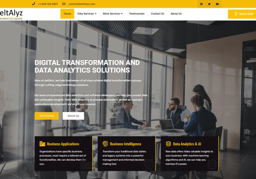 New website for deltAlyz RPA and Data Company