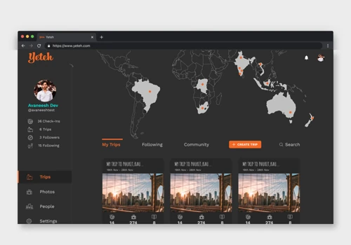 Yeteh - A Social Travel Platform