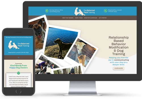 Custom Dog Trainer Website
