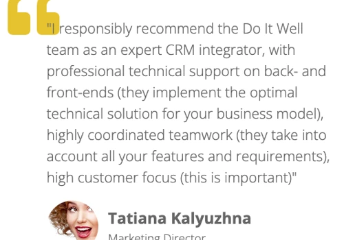 Automation and technical support of the CRM-system