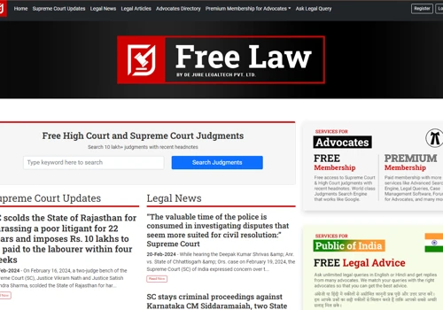 Free Law - India's largest legal tech platform