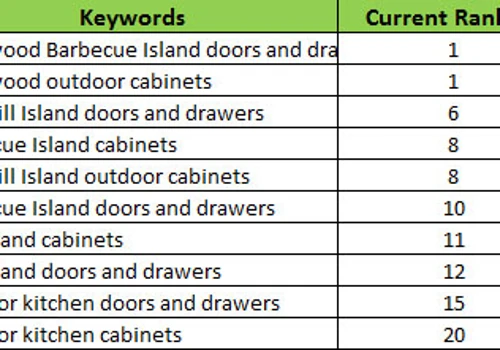 Ranking Report for seo project