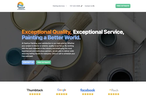 SeaVue Painting Website, SEO, and CPC Ads