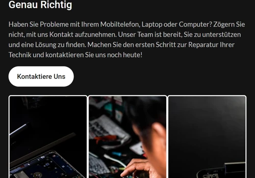 website for repair shop