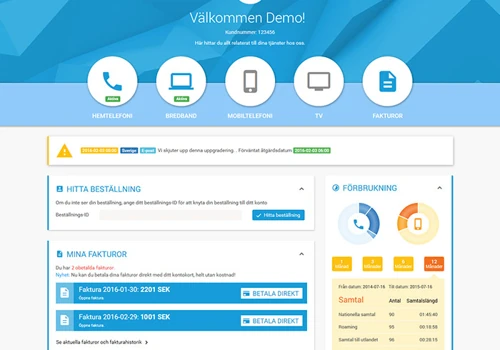 AllTele MinaSidor Mobile Application