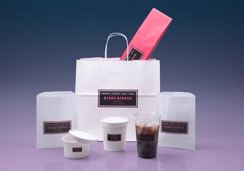 Custom packaging for a bakery and coffee shop