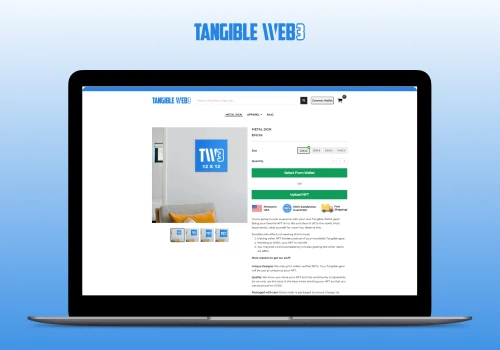 Tangible Tokens - Ecommerce App