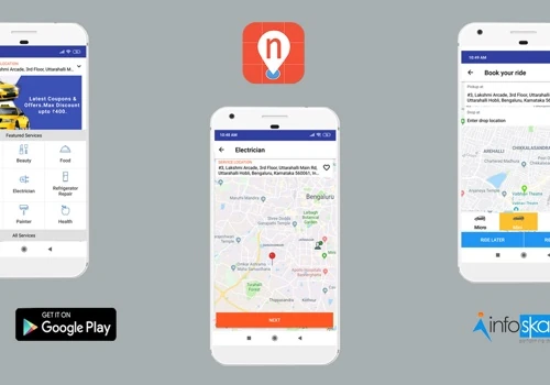nServices Mobile Application - https://play.google.com/store/apps/details?id=com.infoskaters.nservices&hl=en