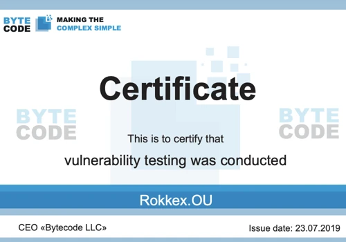 Web applications pentest and Smart contract audit