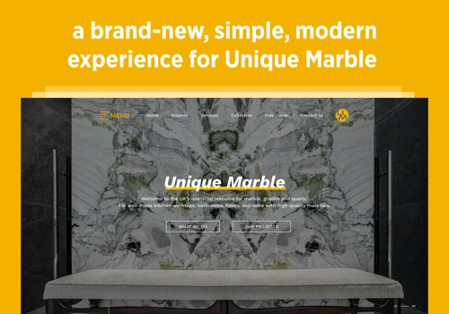 Website Revamp for Unique Marble