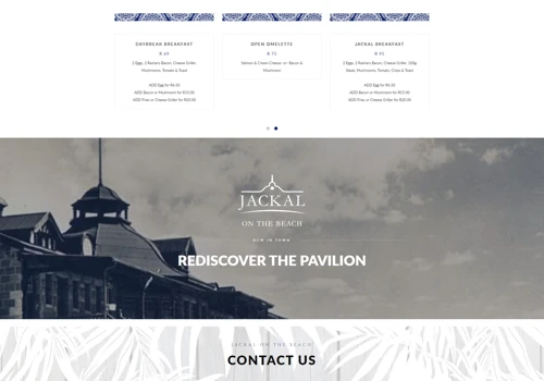 Web Design - Beachfront Restaurant