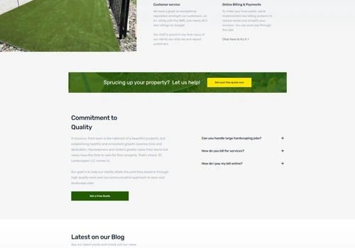 Landscaping Website