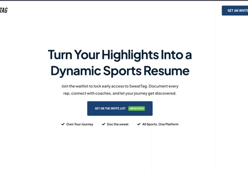 Dynamic Sports Resume Platform Development