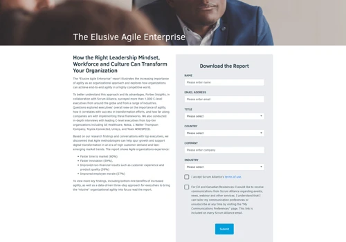 Executive Microsite with Marketo Integration