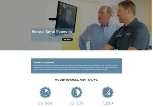 Next Generation Website + CMS for Leading Orthopedics Practice