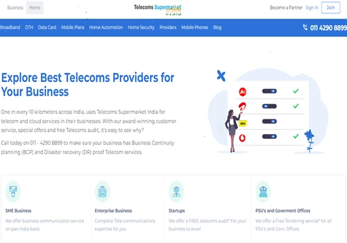 Website Development of Telecoms Supermarket
