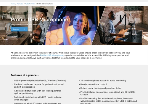 Sennheiser PROFILE USB Microphone