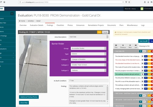 ADA Inpsection, Reporting and Compliance Software