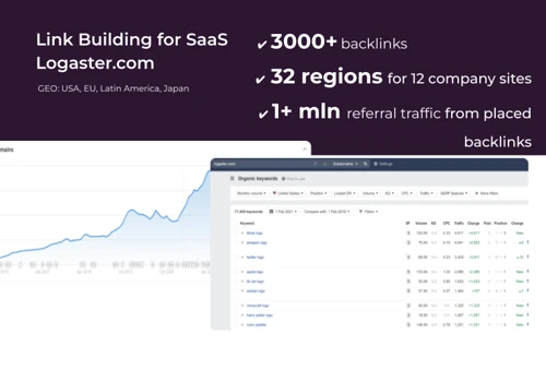 Link Building for SaaS Logaster.com